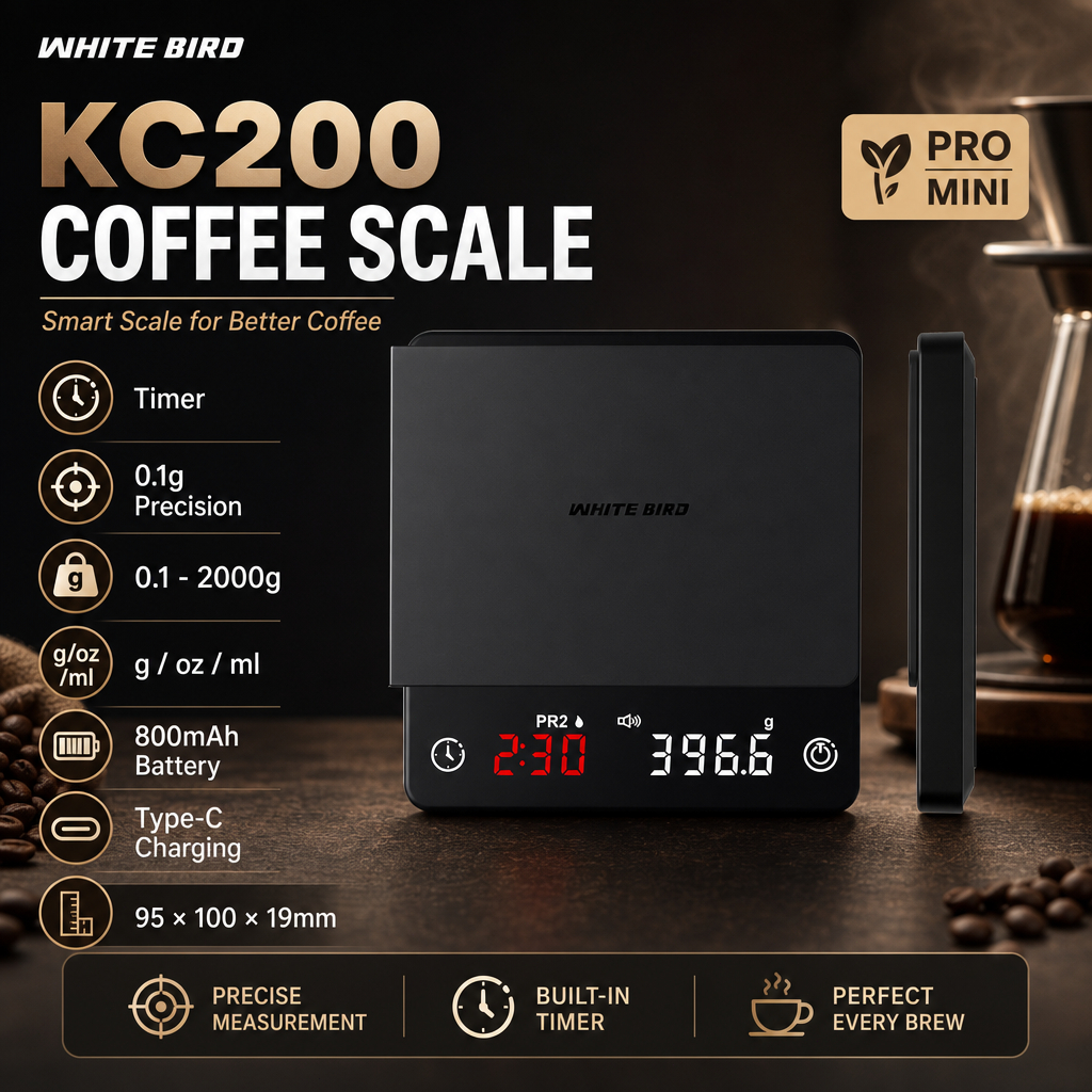 KC200 Coffee Scale (Pro / Mini) ตาชั่งดิจิตัล ขนาดเล็ก พกพาสะดวก มีหลายโหมดการใช้งาน