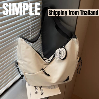 🚚จัดส่งจากกรุงเทพฯ - กระเป๋าสะพายไหล่สำหรับผู้ชาย กระเป๋าครอสบอดี้ขนาดใหญ่สำหรับผู้หญิง ทำจากไนลอนกันน้ำ