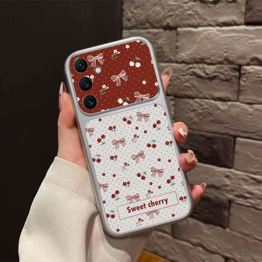 เคสซัมซุง Samsung A57 A37 A27 S26 S25 S24 S23 FE Ultra A56 A55 A07 A17 A54 A16 A35 A53 A15 5G เคสนิ่มลายหนังแกะสีพื้น