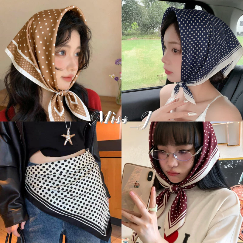 Miss_J พร้อมส่งจากกทม🎀ผ้าเช็ดหน้าอเนกประสงค์ขนาด 70 ซม. สี่เหลี่ยมจัตุรัส เหมาะสำหรับใช้ระหว่างเดินทาง