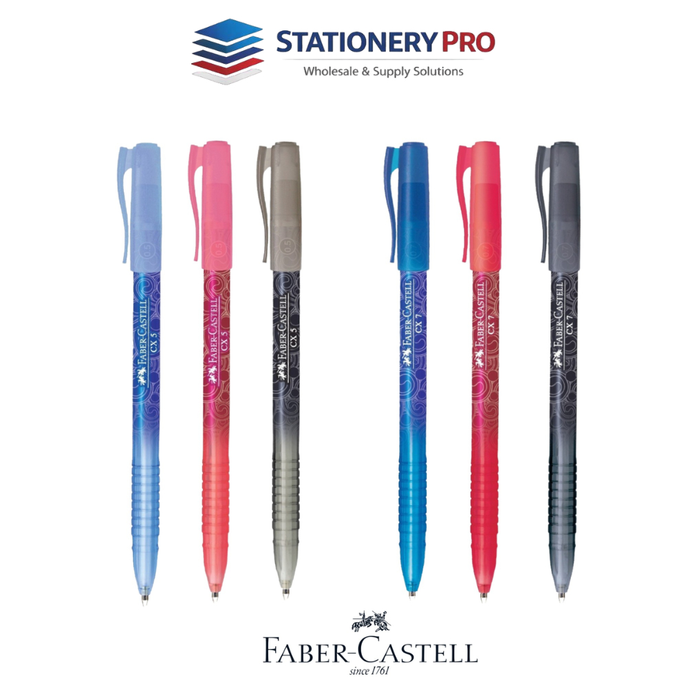 ปากกาลูกลื่นแบบปลอก Faber-Castell รุ่น CX5,CX7  (จำนวน 1 ด้าม)