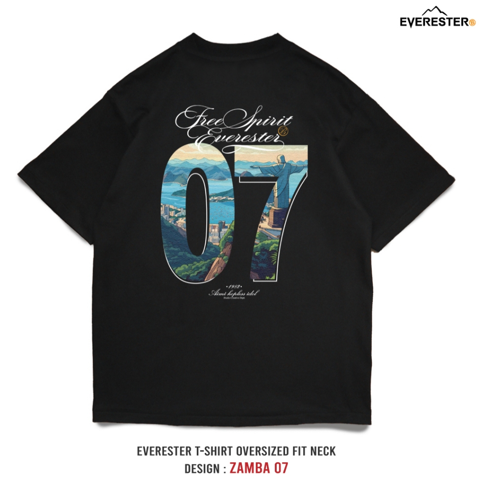 EVERESTER เสื้อไซส์ใหญ่ คอฟิต อก 56"-60" เสื้อยืด 07 Zamba ผู้ชาย เสื้อคนอ้วน Bexp