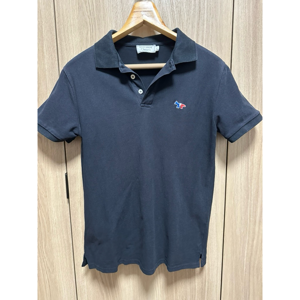 เสื้อโปโลสีดำ Maison Kitsune