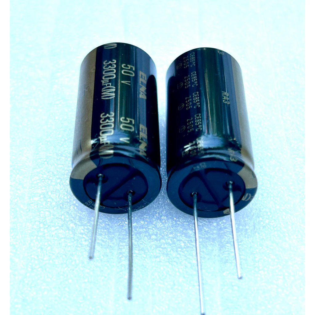 Capacitor คาปาซิเตอร์ 3300uF 50v 2200uF35v AudioGrade ELNA ราคาต่อ1ชิ้น