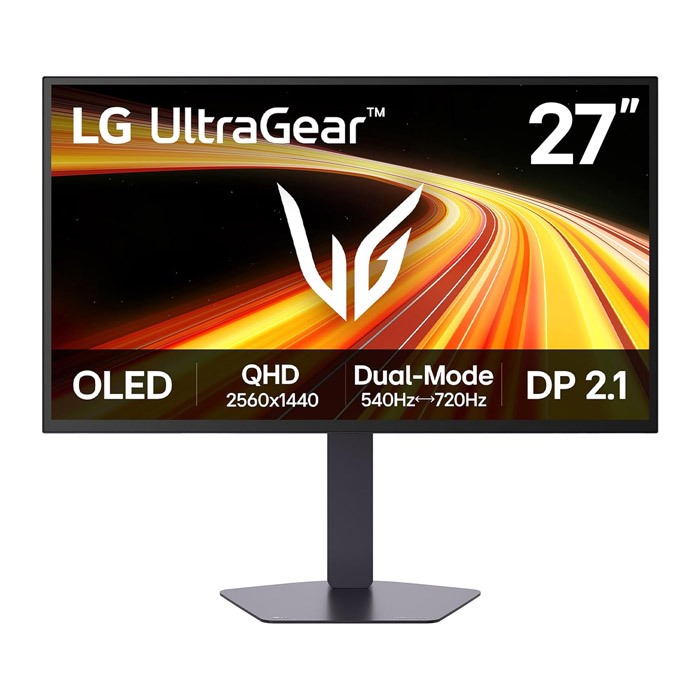 LG Gaming Monitor UltraGear OLED 27GX790B-B.ATM 27 inch Dual Mode QHD 540Hz or HD 720Hz 0.02ms จอมอน
