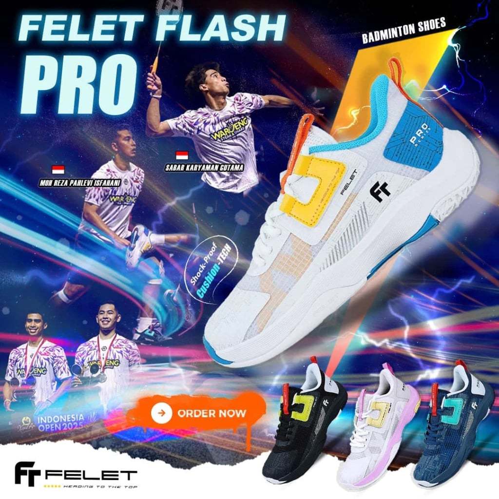 รองเท้าแบดมินตัน FELET FLASH PRO (สินค้าลิขสิทธิ์แท้ 100%)