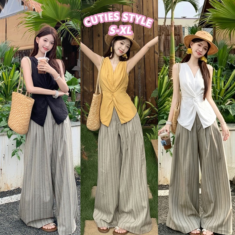 👚Anna👚 เสื้อเชิ้ต ลายดอกไม้ แขนกุด คอเชือกแขวนคอ สําหรับผู้หญิง ไม่ซ้ำใคร เก๋ไก๋ และสวยงาม เสื้อขนาดเล็ก 99157