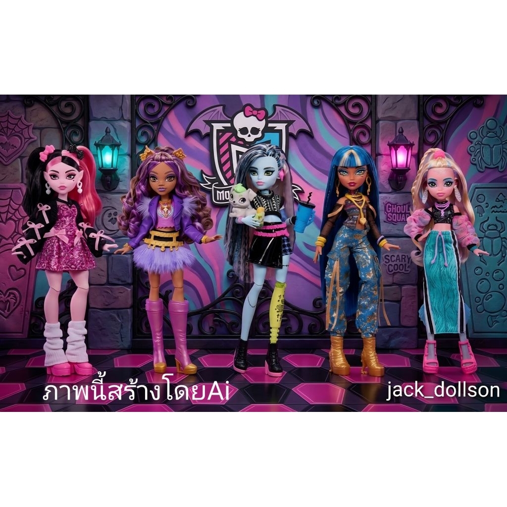 Monster High New Look 2 - Core Refresh 2 dolls 2025 ตุ๊กตามอนสเตอร์ไฮ คอร์ รีเฟรช 2 สินค้าพร้อมส่งคร