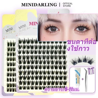 ✈️จัดส่งจากไทย✈️กาวฟรี + แหนบ ขนตาปลอมขนมิงค์ minijumie หูข้าวสาลี ก้านหนา มัดเดียวขนตาปลอมปริมาณมาก