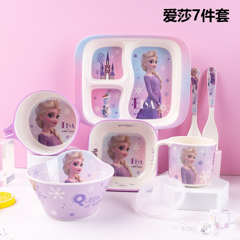 <<ส่งจากไทย>>V2-จานข้าวเด็ก ELSA แบบแยกชิ้น และแบบเซ็ท