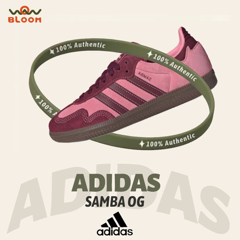 Adidas Samba OG Pink Spark Shadow Red Gum（IH6704）W รับประกันแท้ 💯