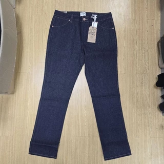 กางเกงยีนส์14Oz. Wrangler ผู้ชาย ผ้าดิบทอสลับ ทรงกระบอกGreensboro สียีนส์เข้ม รุ่น[MGEC01]