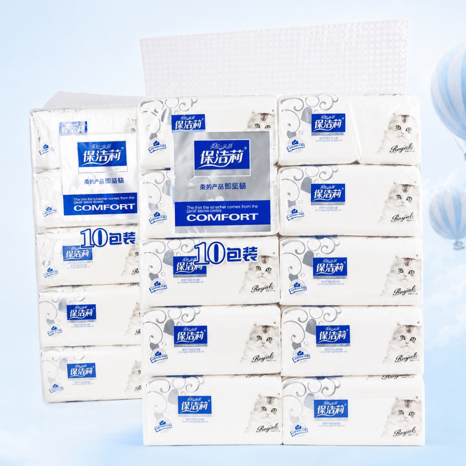 SUNBALEE 🧻 BIG-A กระดาษทิชชู่ ป็อปอัพ เนื้อเนียน นุ่ม ละเอียด 1 แพ็คมี 10 ห่อ หนึ่งห่อเล็กมี 100 แผ่น หนา 4ชั้น พร้อมส่ง