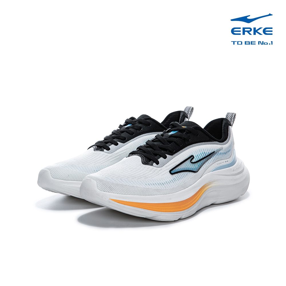 ERKE Men's Running Shoes,L.White/Blue , 11125303152-009