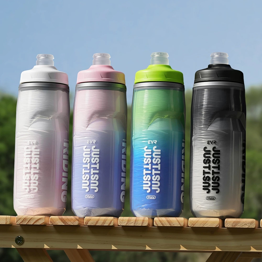 ขวดน้ำจักรยานเก็บอุณหภูมิ EVR Riding 620ml ขวดน้ำเก็บความเย็น Insulated Cycling Bottle