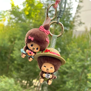 (พร้อมส่ง💥แมสได้🛵)Miniso x monchhichi เลือกตัวที่ใช่พวงกุญแจแบบเปลี่ยนหน้าได้ ของแท้100%
