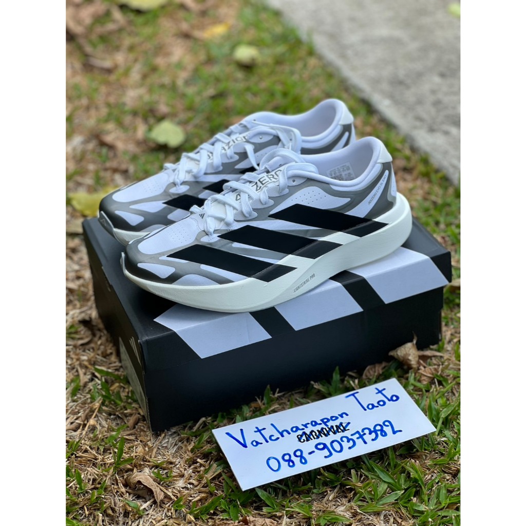 📍[PREORDER] รองเท้าวิ่ง ADIDAS M ADIZERO EVO SL EXO KI4763 White มือ1 ของแท้ 100%