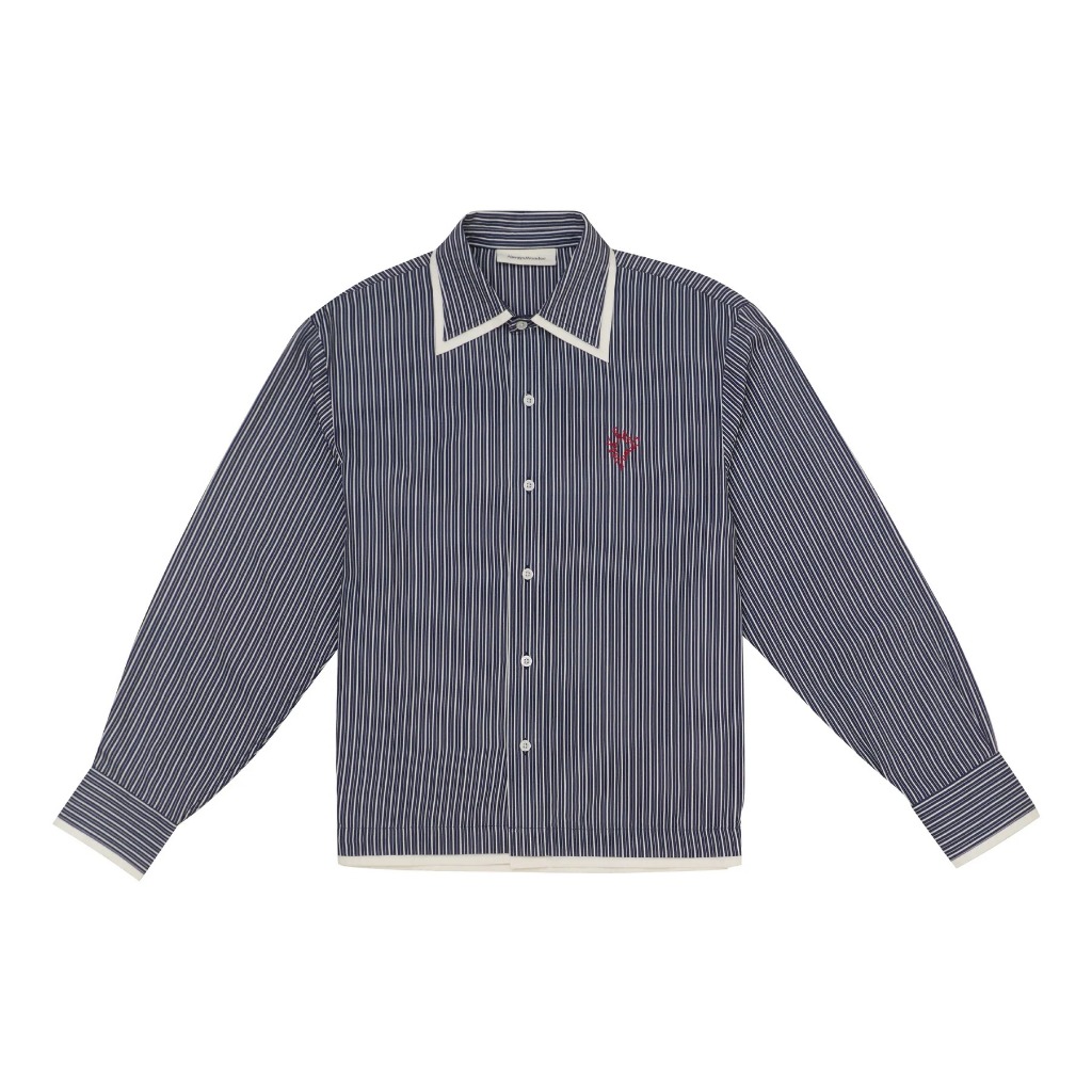 Whoops-a-Daisy Shirt | Deep Blue stripe