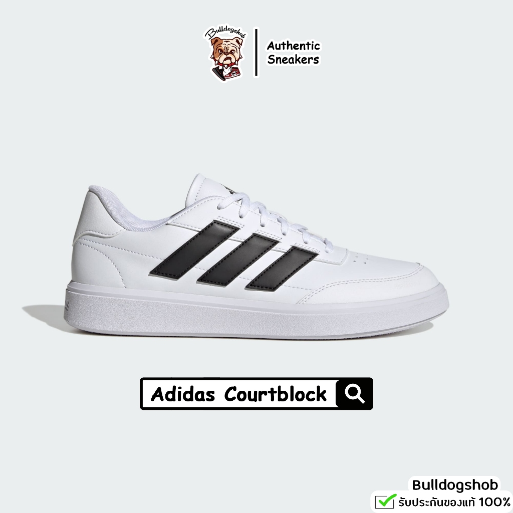 Adidas เทนนิส & ไลฟ์สไตล์ รองเท้า Courtblock สีขาว IF4033 ผู้ชาย - แท้/ป้ายไทย