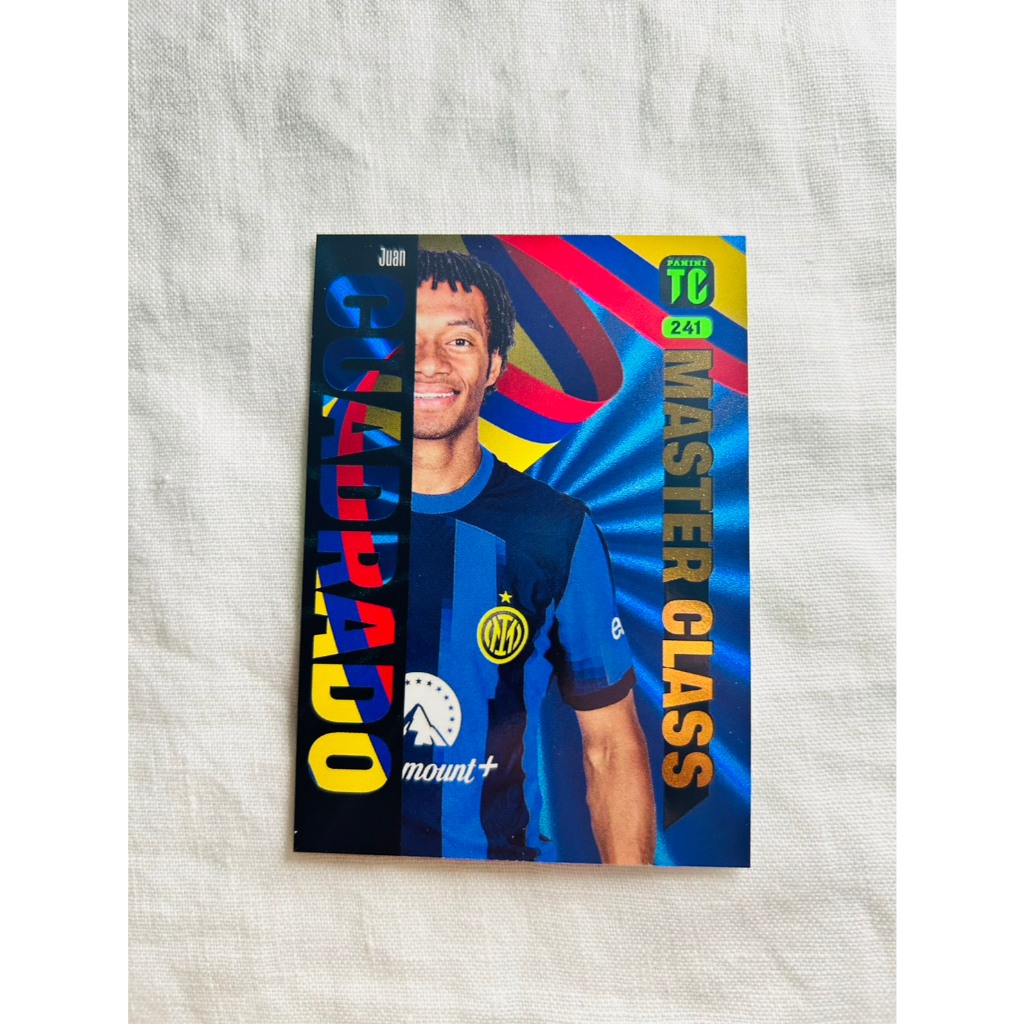 Juan Cuadrado Master Class Panini Top Class 2024 Inter Milan Colombia Rare Insert การ์ดฟุตบอล