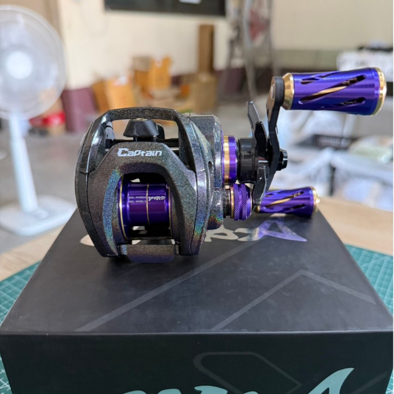 รอกเบท G-MAX CAPTAIN (มีทั้งหมุนซ้าย / หมุนขวา) ของแท้ 100% รอกจีแม็ก กัปตัน ตีลื่น เบรกหนึบ ลุยช่อน
