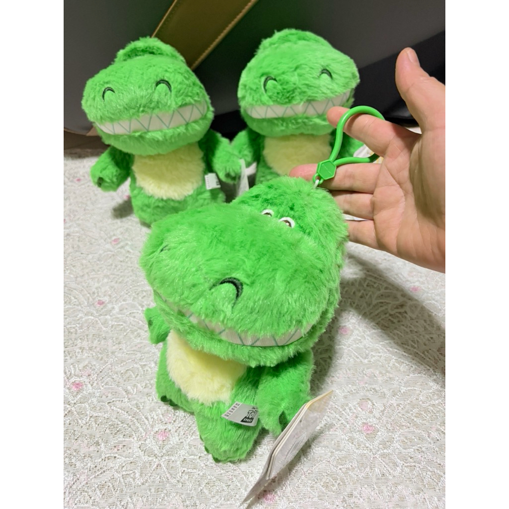 พร้อมส่ง 🇹🇭 พวงกุญแจ ทอยสตอรี่ พวงกุญแจไดโนเสาร์ Rex เร็กซ์ สีเขียว Toy Story ของแท้ งานป้าย Potdemial ขนาด 23 ซม.