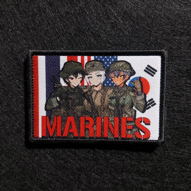 อาร์มตีนตุ๊กแก แพทช์ Marines USMC ROKMC RTMC [By Zerofid] l Military Morale Anime Patch l