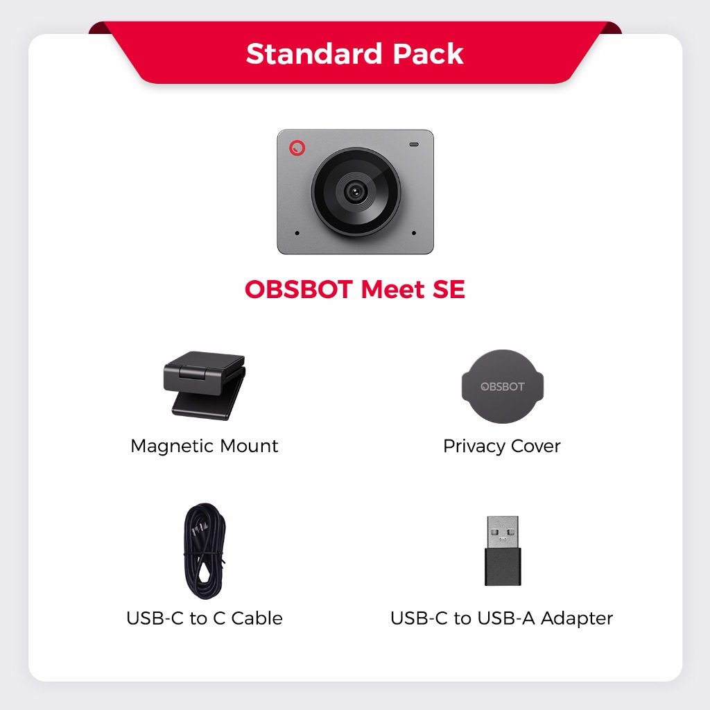 ((มือสองปล่อยต่อ)) กล้องเว็บแคม OBSBOT MEET SE สีขาว