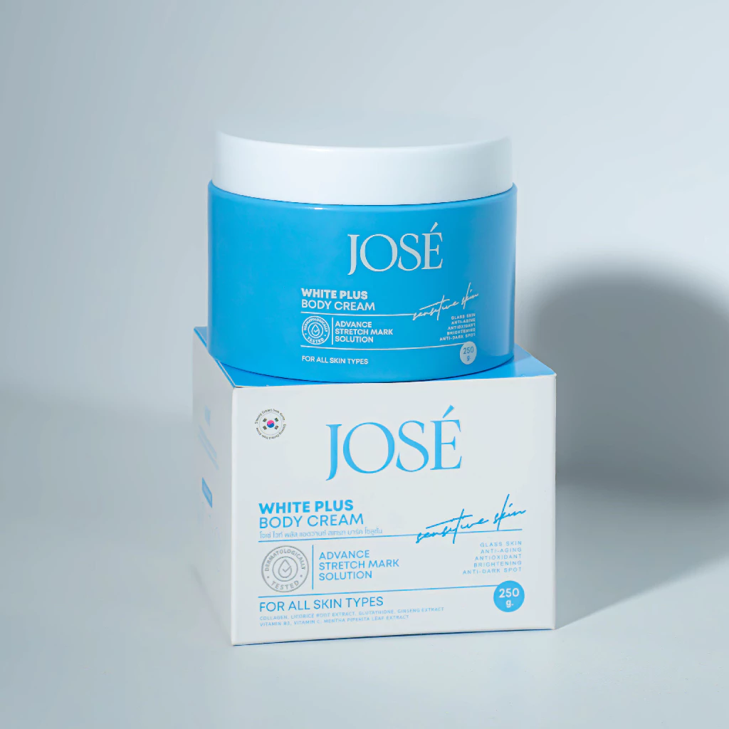 [บริษัทโดยตรง] - JOSE WHITE PLUS BODY CREAM ครีมโจเซ่ ไวท์ พลัส ครีมบำรุงผิวกาย ขนาด 250 กรัม (แพ็กเกจใหม่) thumbnail 8