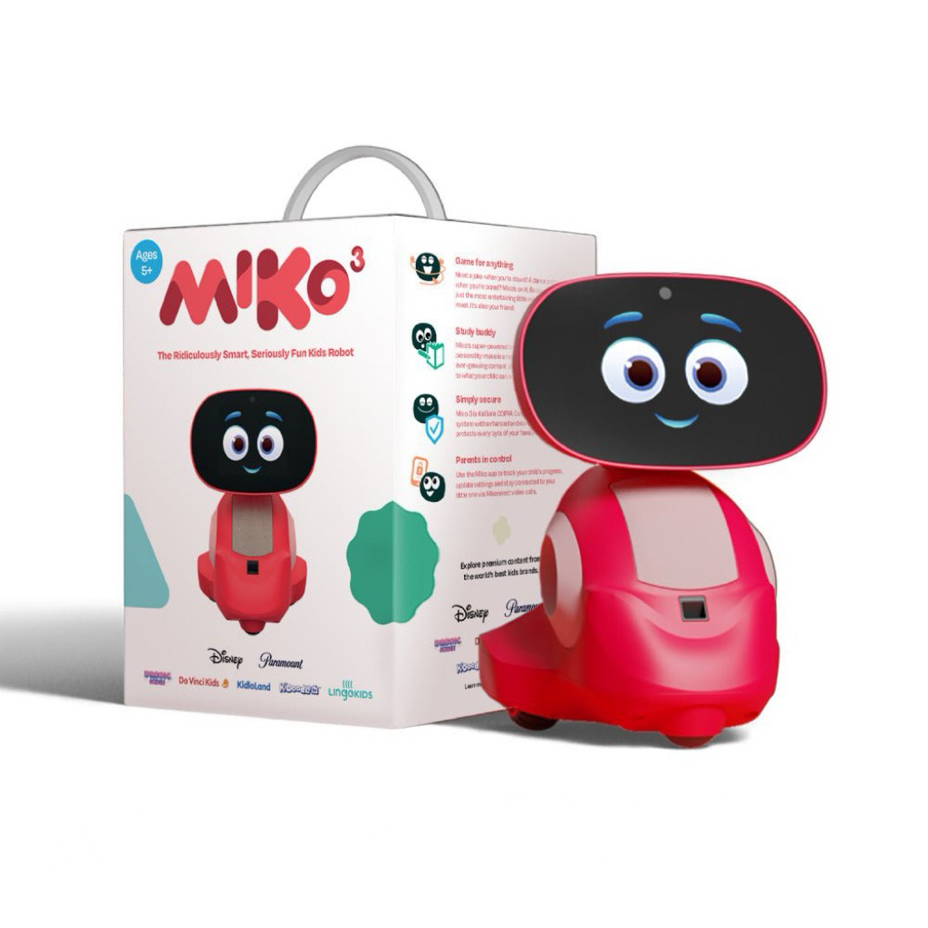 Miko3 AI-Robot Education&Entertainment with AI Technology (Red color)