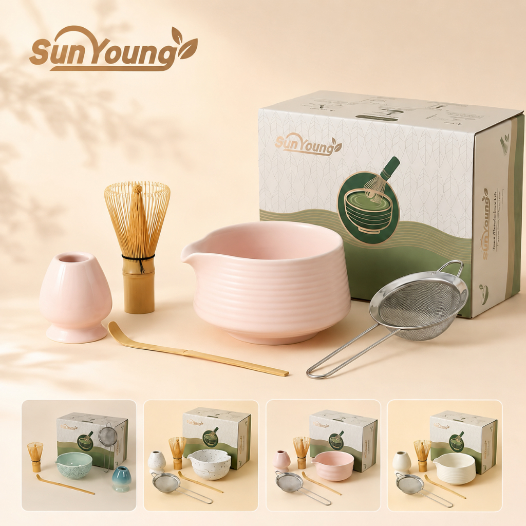 🍵 Japan matcha chawan set bowl ถ้วยชงมัทฉะ ชุดชงมัทฉะ ของขวัญสุดพิเศษสำหรับชามัทฉะ