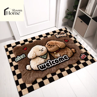 พรม3Dห้องครัว ลายการ์ตูน สัตว์น่ารัก (ไร้ขอบ) ขนาด 40X60 cm