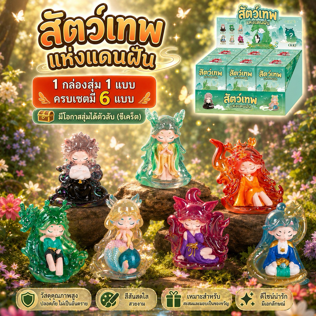 พร้อมส่งจากไทย🇹🇭🇹🇭 เทพเซียนในตำนาน มีไฟ [ กล่องเขียว ]✨