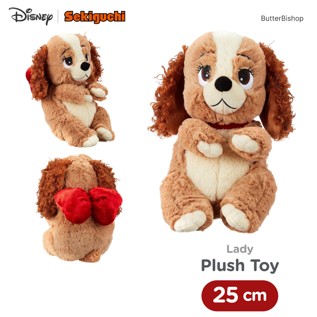 (พร้อมส่ง) ดิสนีย์ ตุ๊กตา เลดี้ เซกิกุชิ | Disney Sekiguchi Play with Me - Lady from Lady and the Tramp