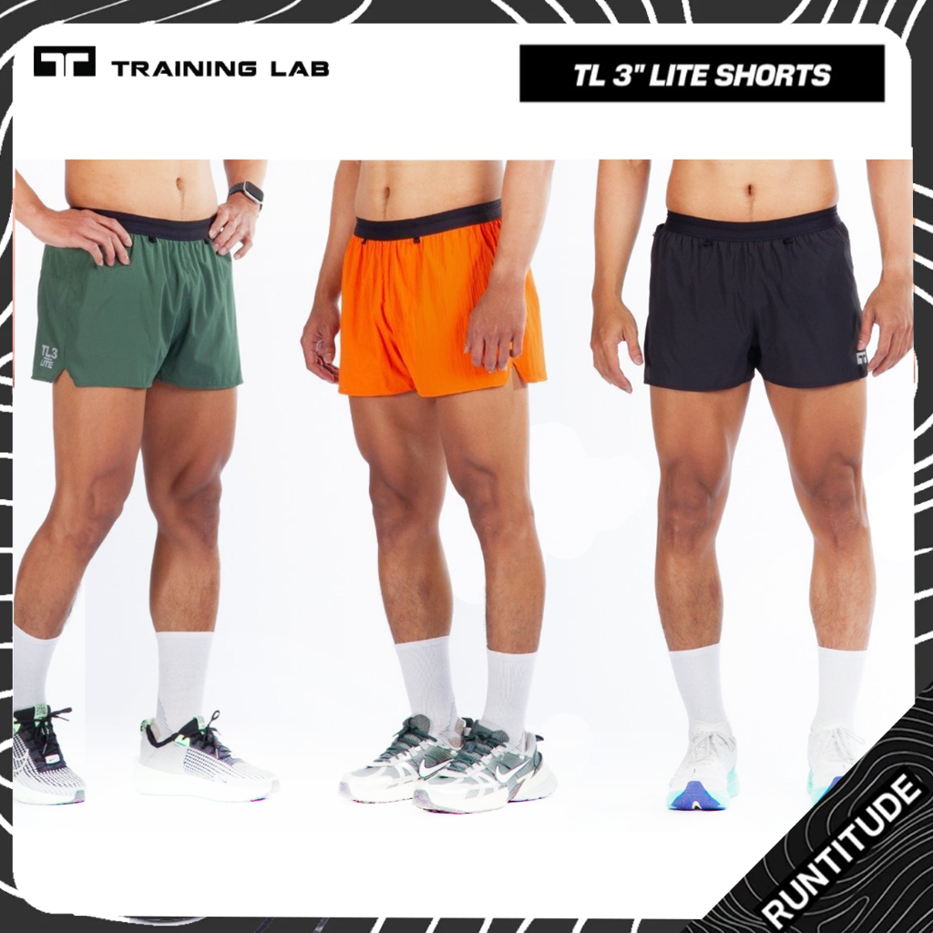 Training Lab : Running Shorts Men TL3" Lite  กางเกงวิ่งผู้ชาย สำหรับเล่นกีฬา วิ่ง เทรล