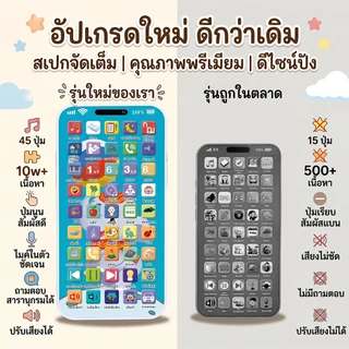 ส่งจากไทย ของเล่นเด็ก ของเล่นมีไฟ โทรศัพท์ของเล่น 45 คีย์ เรื่องเล่า เพลงกล่อมนอน เสริมทักษะ