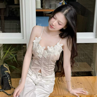 New Clarion สายเดี่ยวกระดุมใส่แล้วละมุน🎀