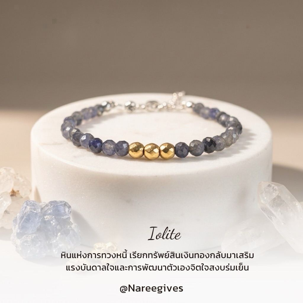 [รวมกำไลหินมงคล] อความารีน โกเมน ไหมทอง สตรอเบอรี่ควอตซ์ ไทเกอร์อาย ลาบราโดไลท์ ไอโอไลต์ ลาพิสลาซูลี แอมะซอไนต์ 4mm. ราคา ถูกที่สุด ดีลบีเคเค แกลเลอรีภาพที่ 9