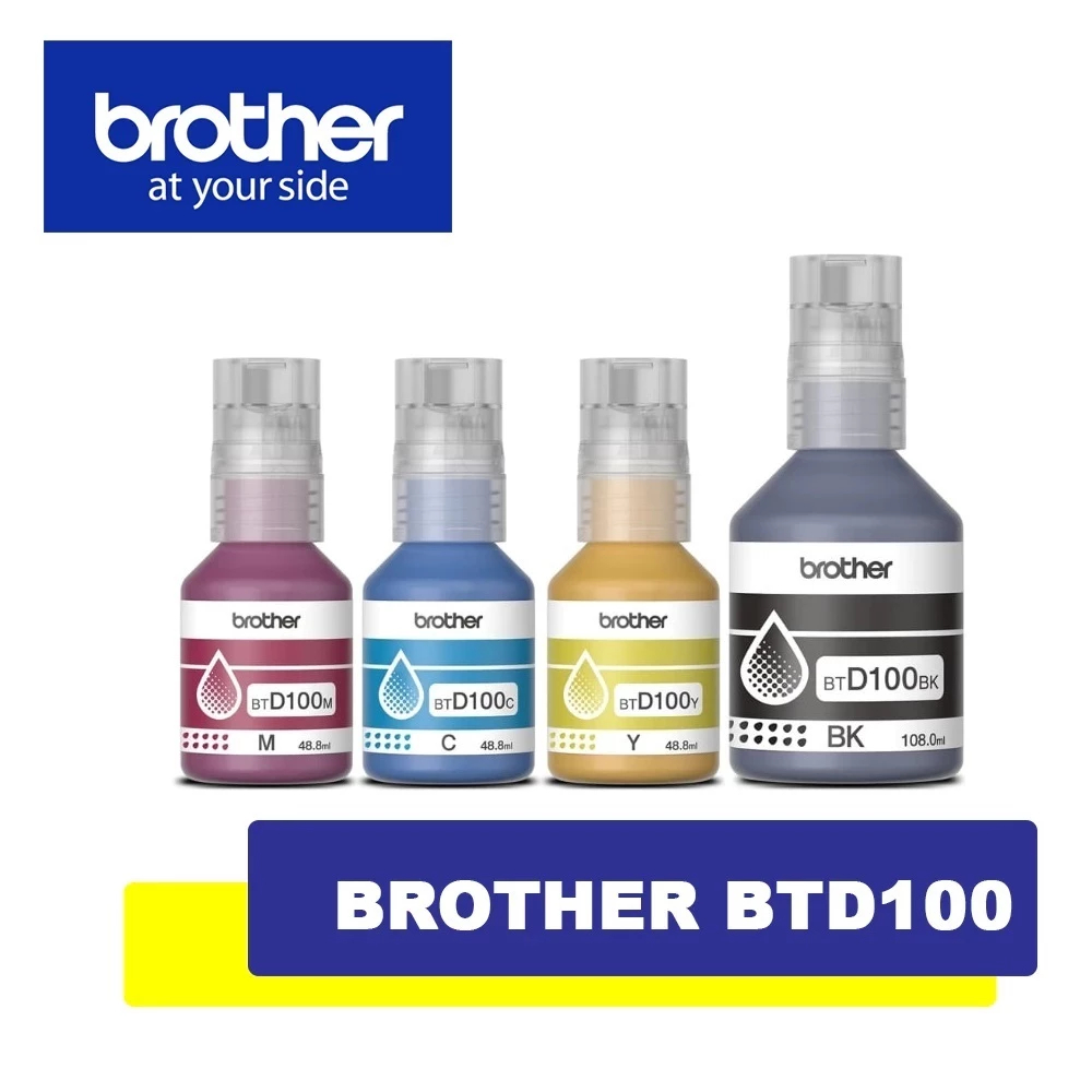 [Brother BT-D100] Brother หมึกเเท้ Original ใช้กับรุ่น  DCP-T230 /T236 / T430W /T436W /T530DW /T535DW /T730DW / T830DW