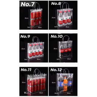 กระเป๋าถือ PVC แบบพลาสติกใส ใส่ของขวัญ สังฆทาน มีหลายไซส์ พร้อมส่ง