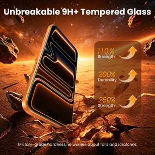 Hoerrye 1pc ไร้พรมแดน ฟิล์ม for iPhone 17ProMax ไม่มีฟองอากาศ ขอบใส กันมอง ไอโฟน 17 16 15 14 13 12 11 กันรอย ฟิล์มกระจก