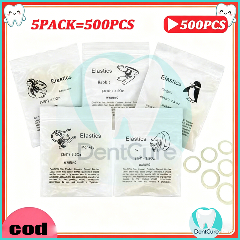 500 ชิ้น ยางรัด ยางดึงฟัน ยางคล้อง ยางเกี่ยวเสา ยางโยโย่ Dental Ortho Elastic Bands / Elastic Rubber Band