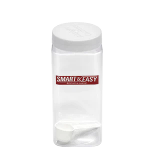 TANG TANG โหลเหลี่ยมแถมช้อน แพ็ก4ใบ ฝาเกลียว ความจุ 750 ml,1200ml,1750ml (PNP3530/1, PNP3531/1,PNP3532/1)