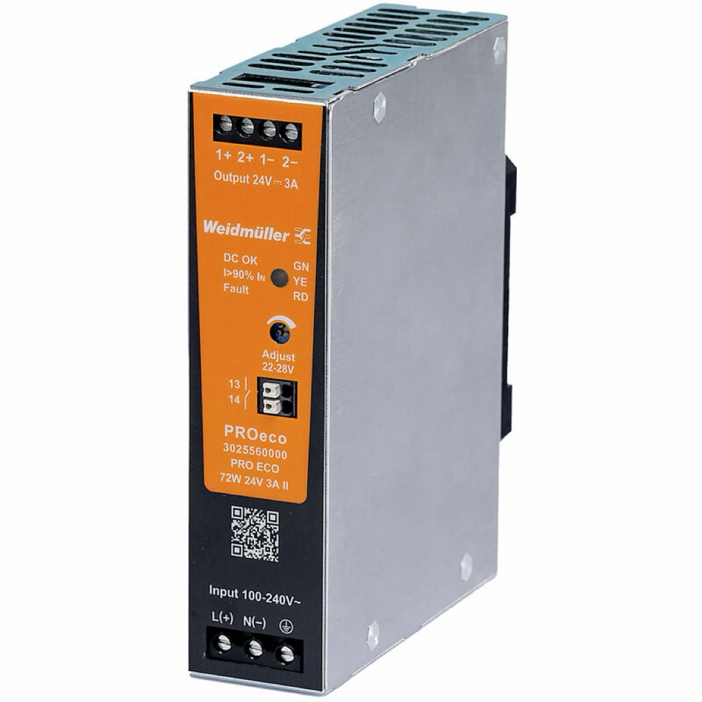 Power Supply PRO ECO II 24V 3A-20A Brand Weidmuller
