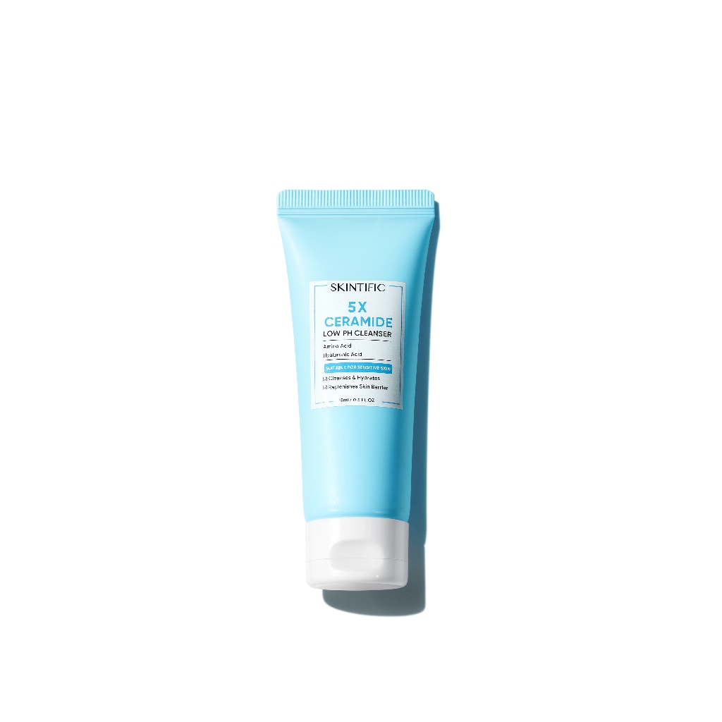 【GIFT】SKINTIFIC 5X Ceramide Low pH Cleanser 5X เซราไมด์ คลีนเซอร์ที่มีค่า pH ต่ำ 15ml