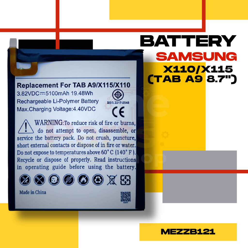 แบตเตอรี่ Battery Samsung X110/X115 (TAB A9 8.7")