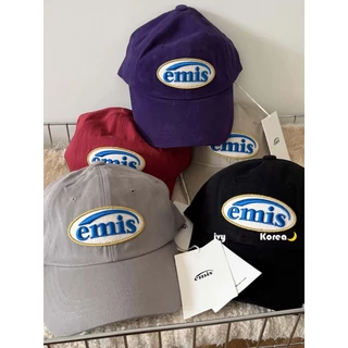 พร้อมส่ง (ของแท้ 100%) Emis หมวก CORDUROY WAPPEN BALL CAP-BLACK