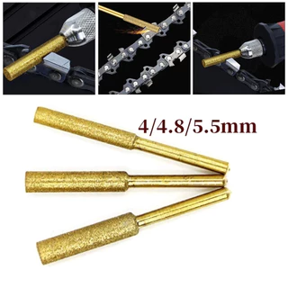 หัวลับคมเลื่อยยนต์ ชุด5ชิ้น ก้าน4MM 4.8MM 5.5MM หินเจียรโซ่เลื่อยไฟฟ้า