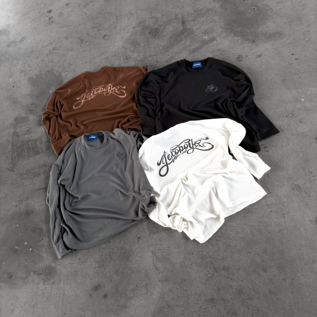 ZEROBOY® — WAFFLE LONGSLEEVE เสื้อแขนยาวผ้าวาฟเฟิล