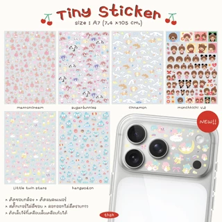 *มีลายใหม่* Tiny Sticker ขนาด A7 สติ๊กเกอร์ติดขอบกล้อง iphone สติ๊กเกอร์ติดเล็บ